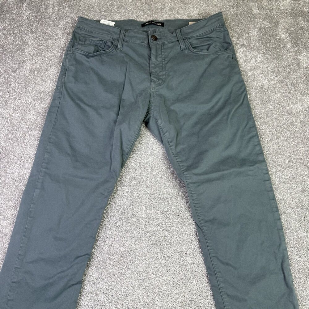 Mavi Jeans Pants Mens 34/30 Green James Skinny
